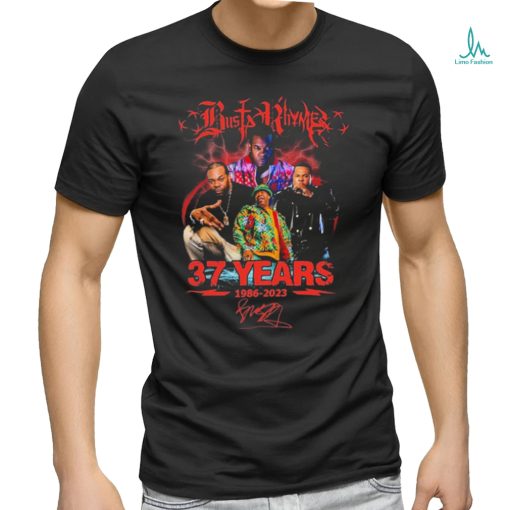 Busta Rhymes 37 Years 1986 2023 Signatures Shirt