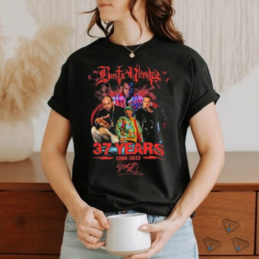 Busta Rhymes 37 Years 1986 2023 Signatures Shirt