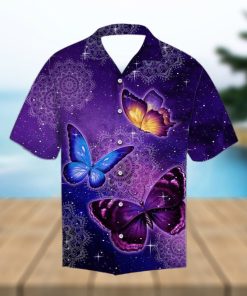 Butterfly Purple Hawaiian Shirt