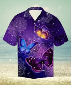 Butterfly Purple Hawaiian Shirt