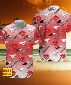 CFL Team Calgary Stampeders Aloha Style 4 Big Logo Hawaiian Shirt