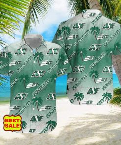 CFLCFL Team Saskatchewan Roughriders Aloha Style 7 Big Logo Hawaiian Shirt