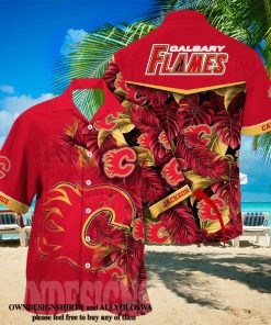 Calgary Flames NHL Summer Hawaii Shirt And Tshirt Custom Aloha Shirt -  Trendy Aloha
