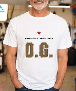 California Christiania og logo design t shirt
