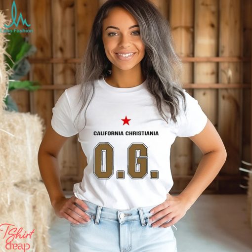 California Christiania og logo design t shirt