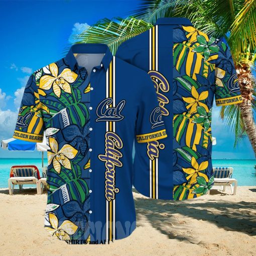 California Golden Bears NCAA Floral Full Printing 3D Hawaiian Shirt