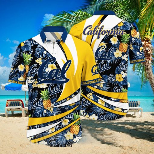 California Golden Bears NCAA Floral Tropical Unisex Full Print Hawaiian Shirt