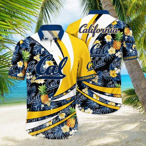 California Golden Bears NCAA Floral Tropical Unisex Full Print Hawaiian Shirt