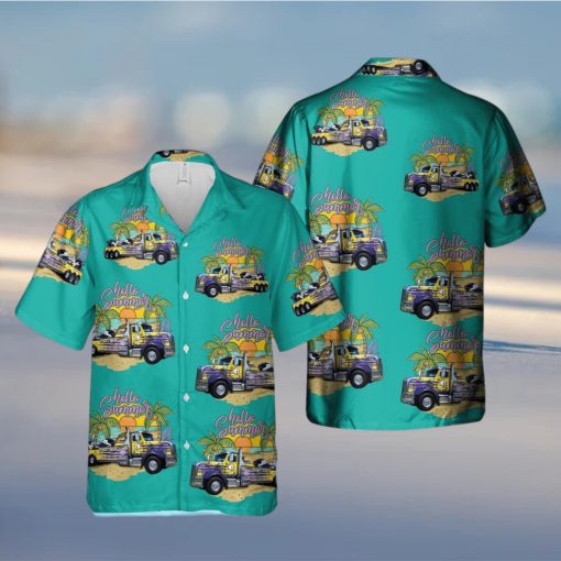 Canada Towing Truck Summer Aloha Summer Aloha And Beach Short And Beach Short hawaiin shirt