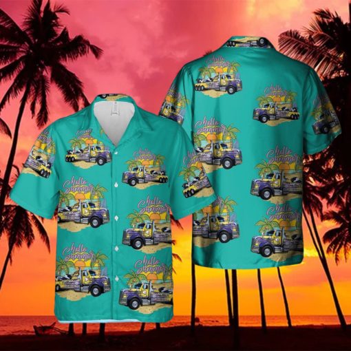 Canada Towing Truck Summer Aloha Summer Aloha And Beach Short And Beach Short hawaiin shirt