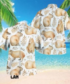 Capybara Summer Aloha Beach Hawaiian Shirt