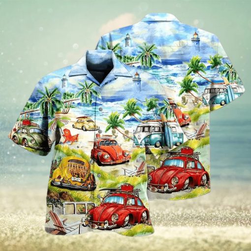 Car Love Beach Cool Style Tropical Hawaiian Shirt