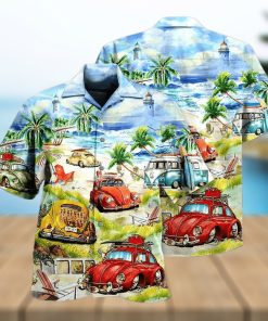 Car Love Beach Cool Style Tropical Hawaiian Shirt