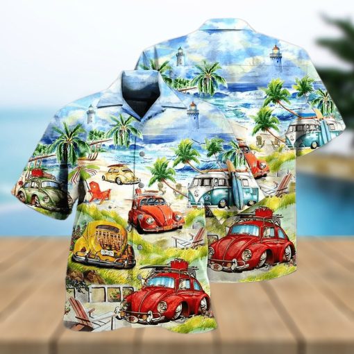 Car Love Beach Cool Style Tropical Hawaiian Shirt