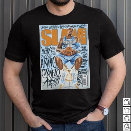 Carmelo Anthony Denver Nuggets Slam Cover NBA Tee Shirt