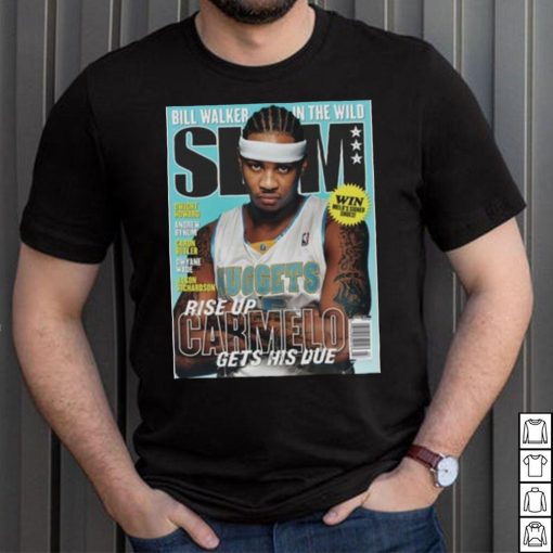 Carmelo Anthony NBA Denver Nuggets Slam Cover Tee Shirt