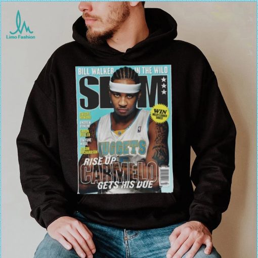 Carmelo Anthony NBA Denver Nuggets Slam Cover Tee Shirt