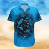 Cute Hammerhead Shark And Blue Dot Pattern Shark Shirts For Men Shark Tropical Hawaiian Shirt