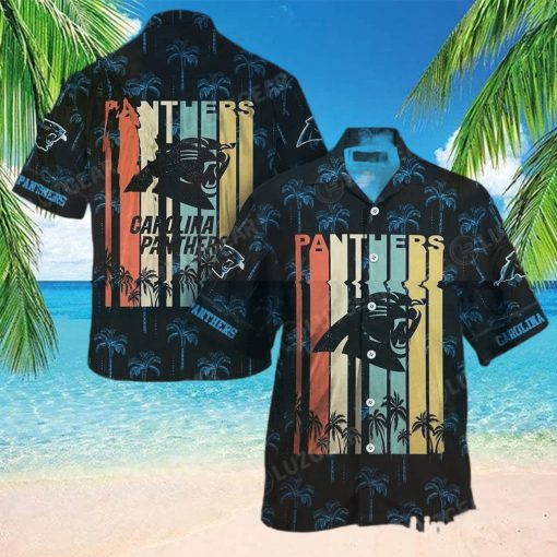 Carolina Panthers Nfl Hawaii Beach Shirt Retro Vintage Summer Short Sleeve Button Hawaiian Shirt – Family Gift Ideas That Everyone Will Enjoy