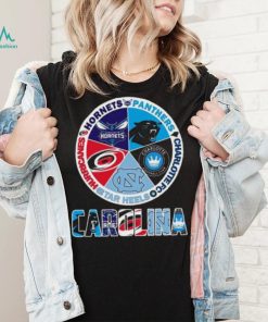 Carolina Sport team Carolina Hornets Panthers Charlotte Fc Tar Heels and Hurricanes shirt