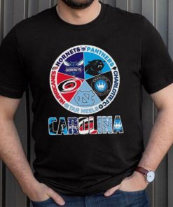 Carolina Sport team Carolina Hornets Panthers Charlotte Fc Tar Heels and Hurricanes shirt