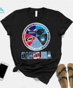 Carolina Sport team Carolina Hornets Panthers Charlotte Fc Tar Heels and Hurricanes shirt
