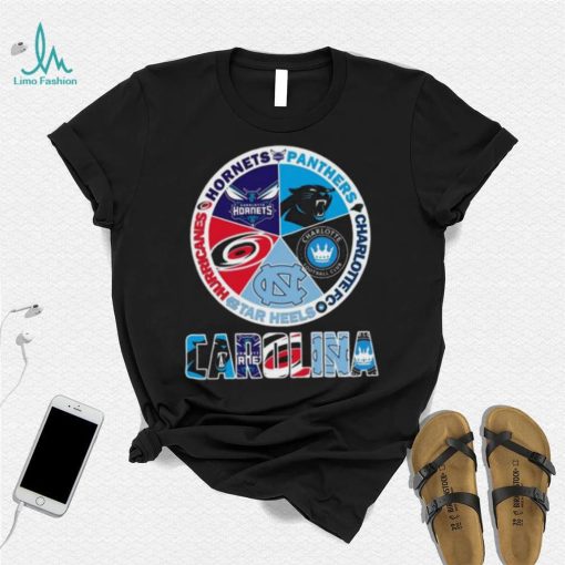 Carolina Sport team Carolina Hornets Panthers Charlotte Fc Tar Heels and Hurricanes shirt
