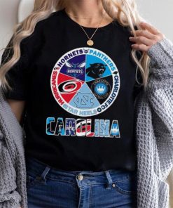 Carolina Sport team Carolina Hornets Panthers Charlotte Fc Tar Heels and Hurricanes shirt