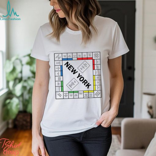 Carrie bradshaw New York monopoly art design t shirt