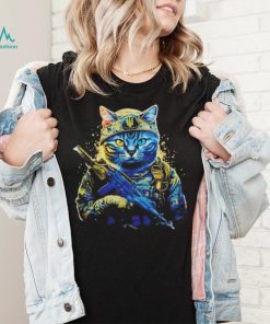 Cat Military Warrior Ukraine Shirt