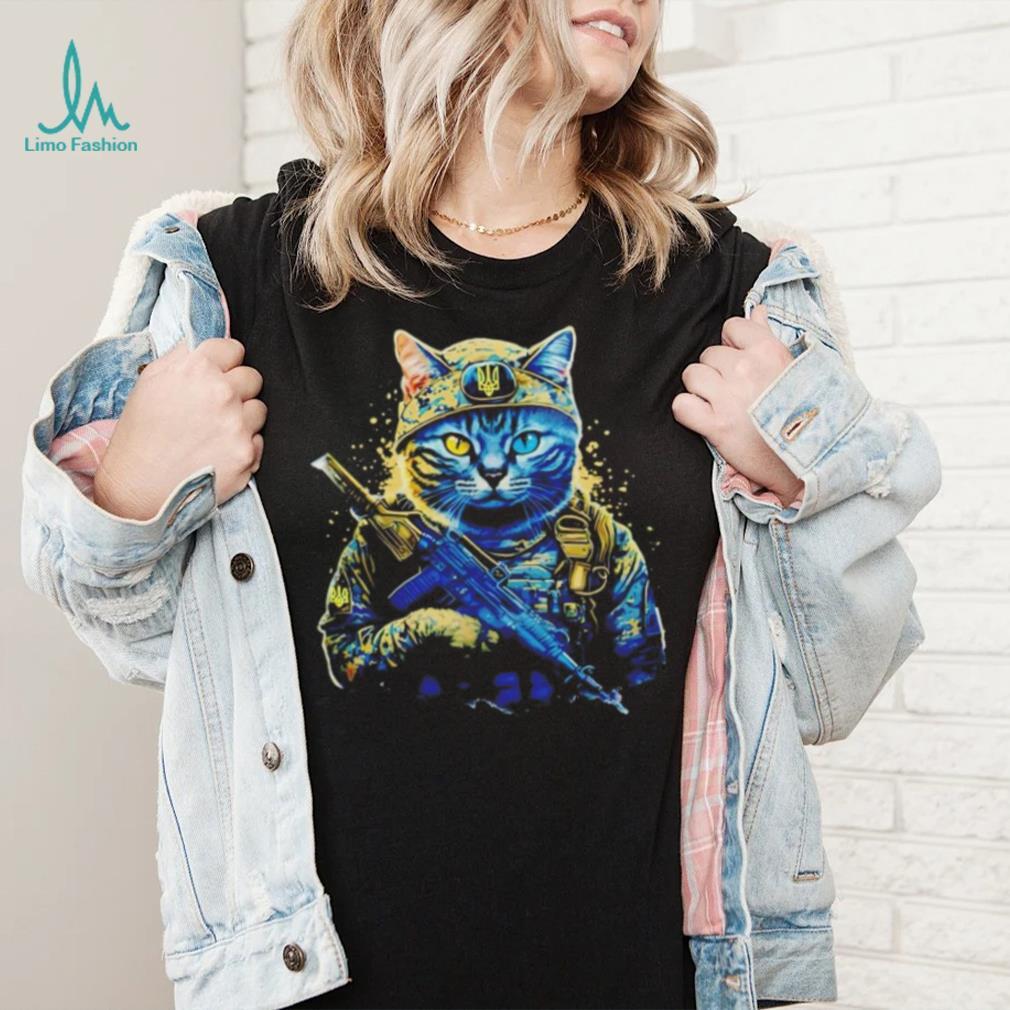 Cat Military Warrior Ukraine Shirt Cat Military Warrior Ukraine Shirt