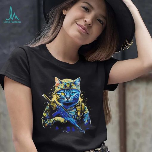 Cat Military Warrior Ukraine Shirt