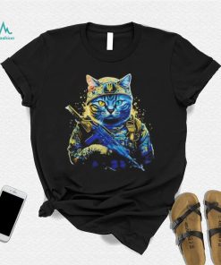 Cat Military Warrior Ukraine Shirt