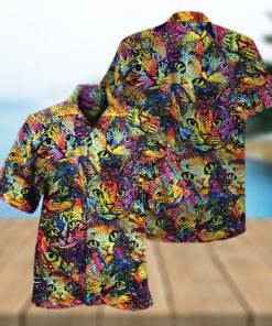 Cat Smile Colorfull Hawaiian Shirt