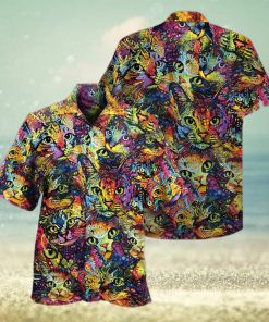 Cat Smile Colorfull Hawaiian Shirt