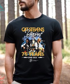 Cat Stevens Yusuf 75 Years 1948 2023 Signatures Shirt