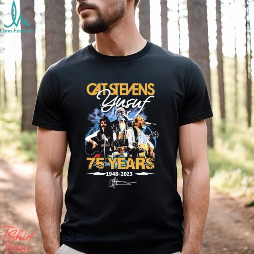 Cat Stevens Yusuf 75 Years 1948 2023 Signatures Shirt