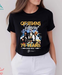 Cat Stevens Yusuf 75 Years 1948 2023 Signatures Shirt