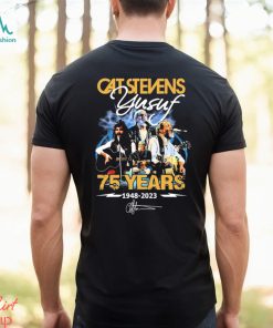 Cat Stevens Yusuf 75 Years 1948 2023 Signatures Shirt