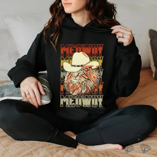 Cat cowboy hat funny shirt