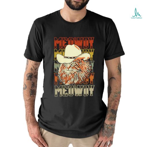 Cat cowboy hat funny shirt