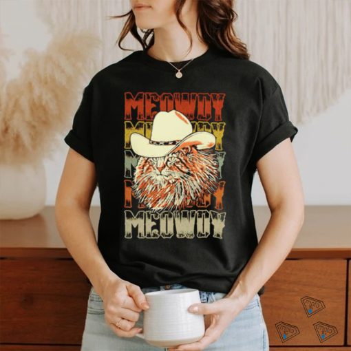 Cat cowboy hat funny shirt