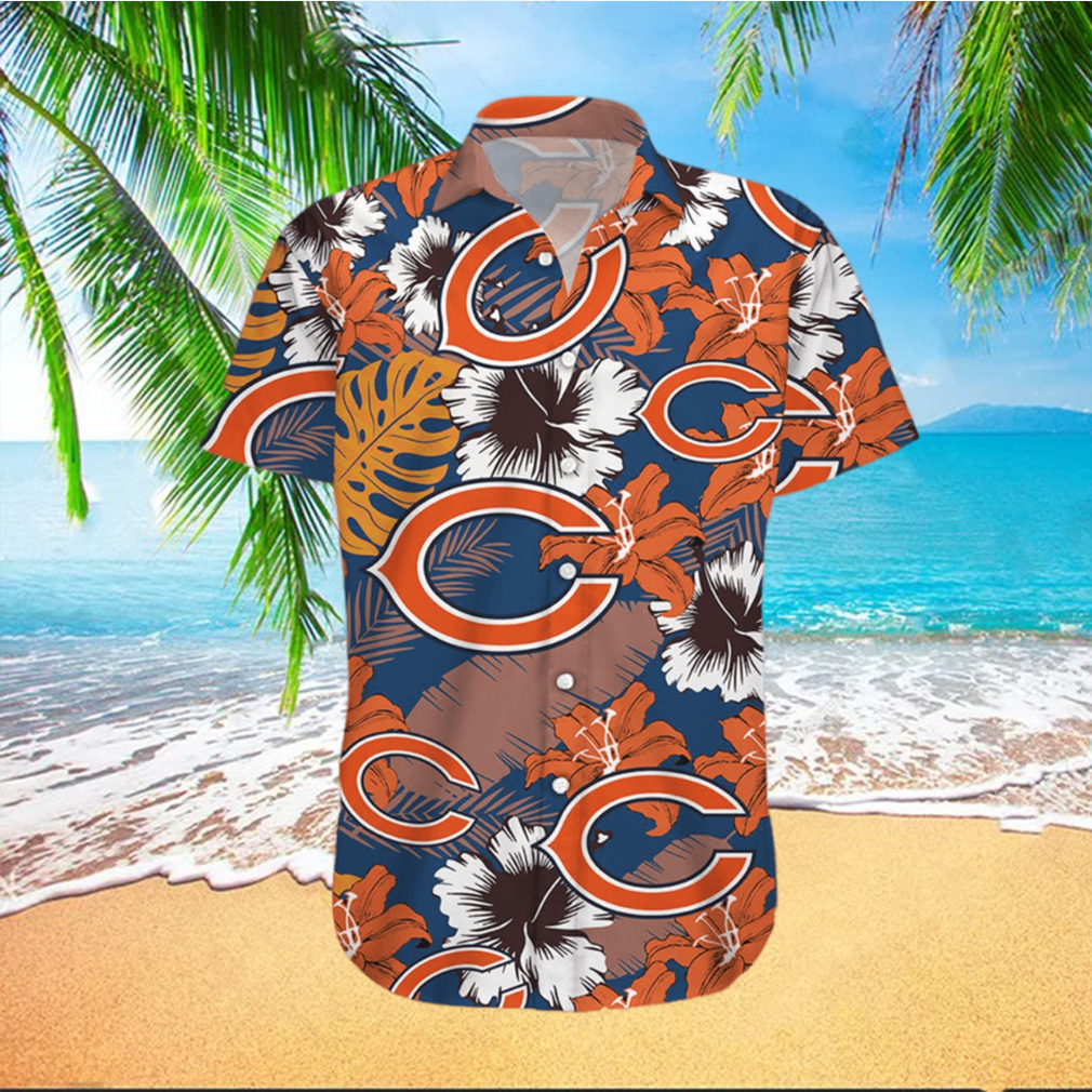 Chicago Bears Summer Flower Hawaiian Shirt - Limotees