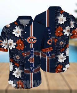 Chicago Bears NFL Flower 3D Hawaiian Shirt