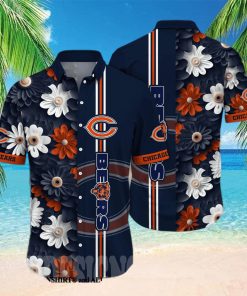 Chicago Bears NFL Flower 3D Hawaiian Shirt