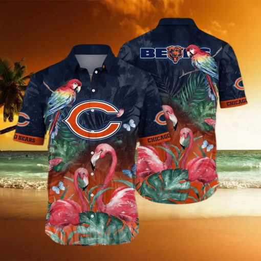 Chicago Bears NFL Flower Full Printing Hawaiian Shirt