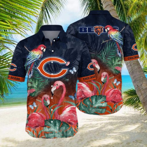 Chicago Bears NFL Flower Full Printing Hawaiian Shirt