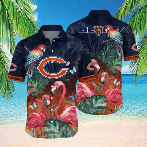 Chicago Bears NFL Flower Full Printing Hawaiian Shirt