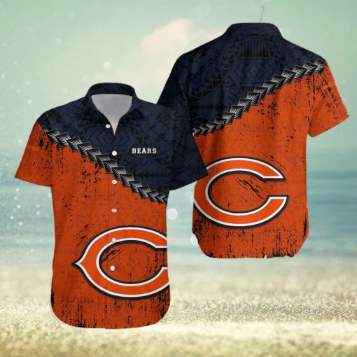 Chicago Bears NFL Polynesian Tattoo Hawaiian Shirt