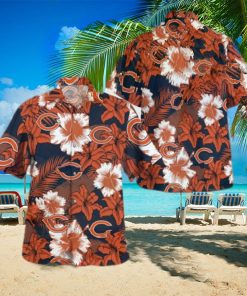 Chicago Bears Summer Flower 3D Hawaiian Shirt - Lelemoon